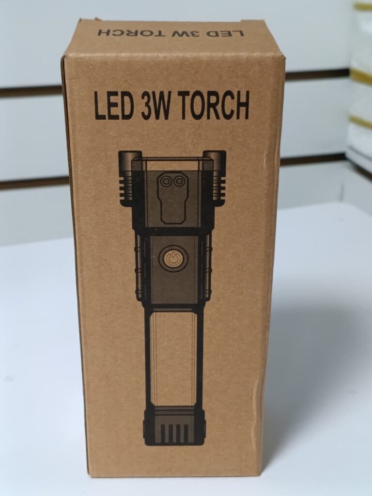 LINTERNA RECARGABLE LED 3W QUEBRAVIDRIOS