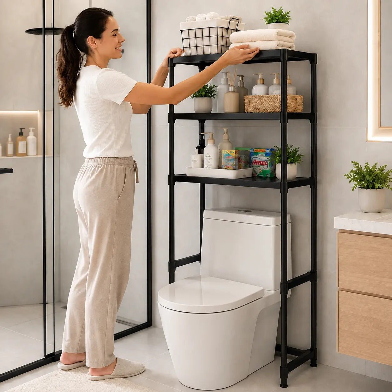 TorreMax™ - Estante Organizador de Baño 4 Niveles - Image 2