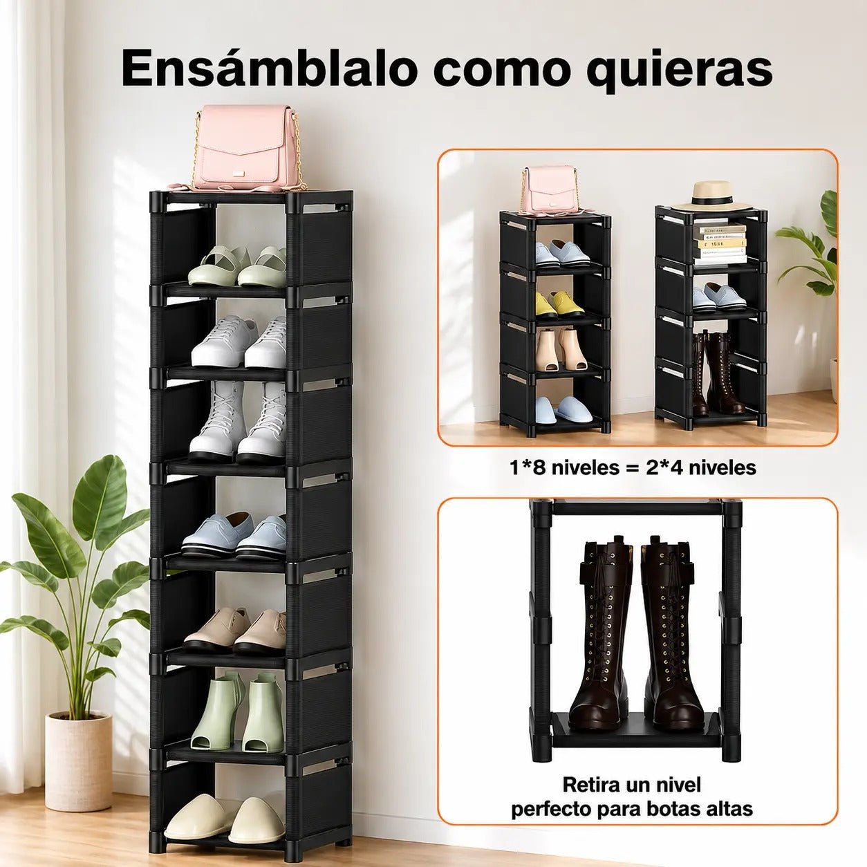 Zapatera Vertical de 7 Niveles con Cubierta - Image 4