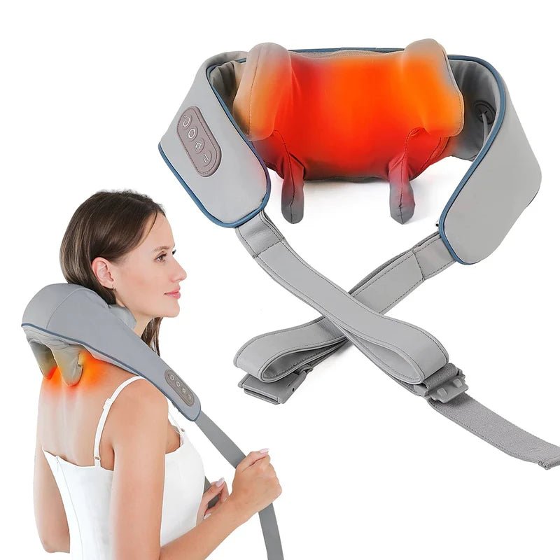 Masajeador Portátil Con Función De Calor Para Cuello y Hombros Comfortmax™