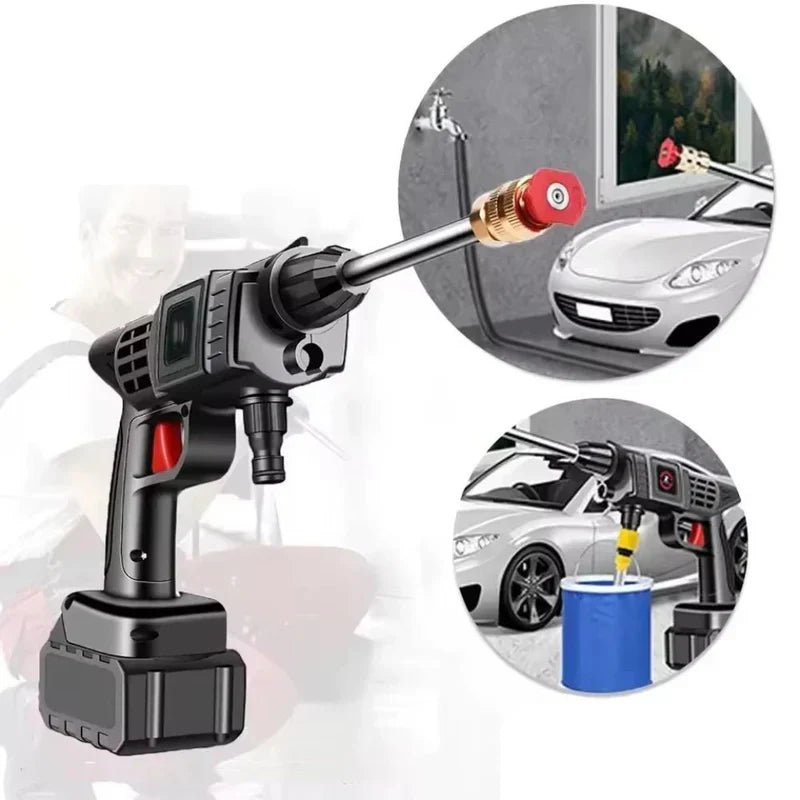Hidrolavadora Portátil Recargable 2 Baterías + Aspiradora Vacum 3 en 1 TurboJet™ - Imagem 2