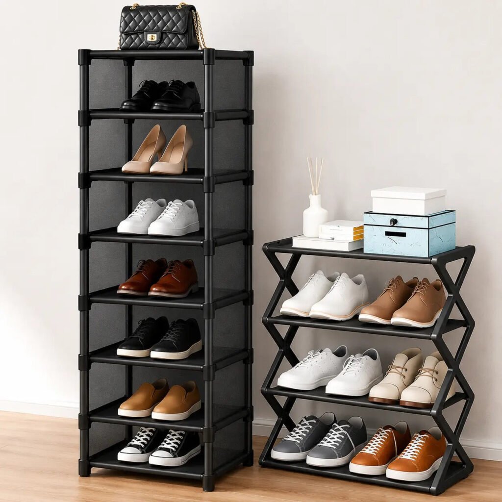 Zapatera Vertical 7 Niveles Con Cubierta + Zapatero Plegable De Regalo [ÚLTIMAS UNIDADES]
