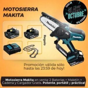 🔥 Motosierra Alemana MOTOCORTE Batería Recargable + Accesorios SOLO HOY HASTA 23:59!!!