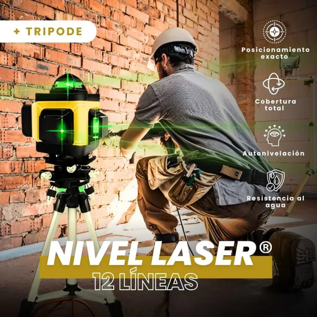 [PROMO] NIVEL LÁSER 16 LÍNEAS: 4D AUTONIVELANTE - 50% DESCUENTO 🔥