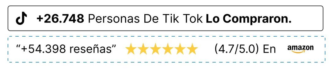 +26.748 personas de TikTok lo compraron · +54.398 reseñas 4.7/5 en Amazon