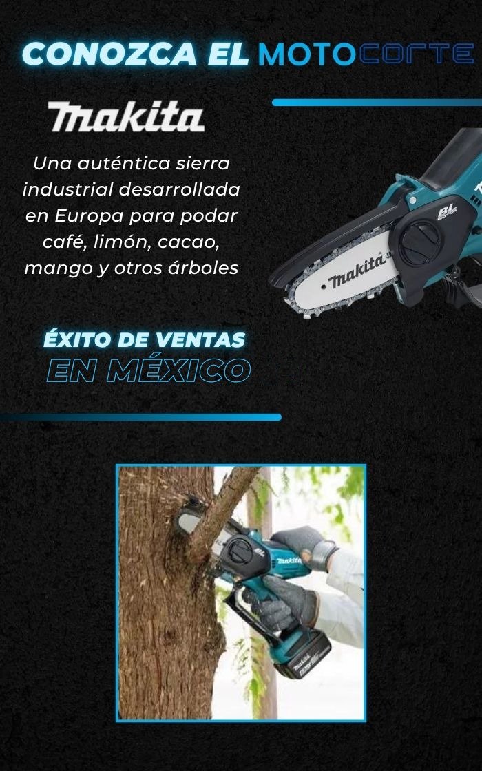 Conozca la MOTOCORTE — éxito de ventas en México